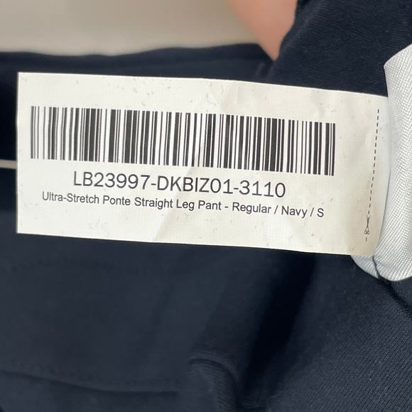 Quince Women's Ultra-Stretch Ponte Straight Leg Pant 30" Inseam Navy Blue Size S - Picture 9 of 9